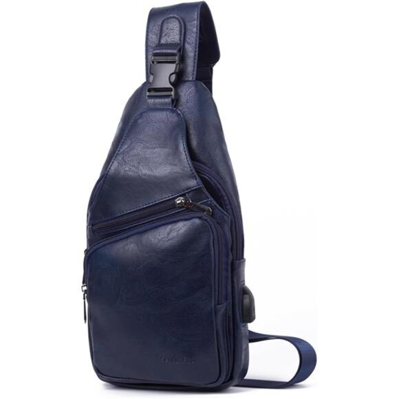 Men's Sling Bag Lightweight Waterproof Chest Shoulder Crossbody Bag